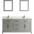 thumbnail image 1 of Vanity Art 72" Double Sink Bathroom Vanity Set with Engineered Marble Top and Two Free Mirrors, 1 of 5