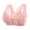 Pink, variant on Sports Bras for Women Large Bust Supportive Bras Push Up Full Coverage Solid Front Closure Bralettes Wide Straps Underwear