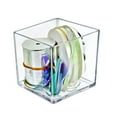 thumbnail image 4 of 6" Deluxe Clear Acrylic Square Cube Bin for Counter, 4-Pack, 4 of 6