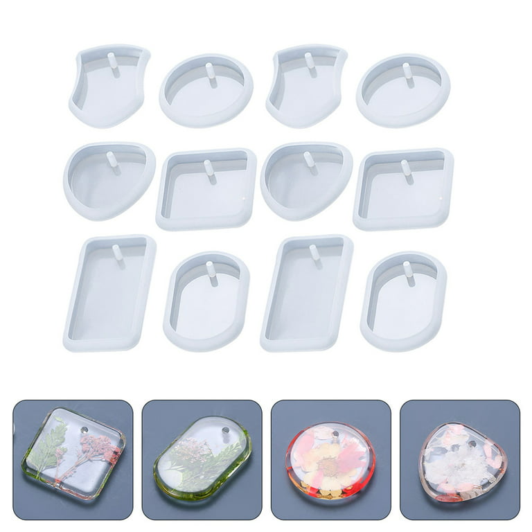 BESTONZON 12pcs Resin Molds Silicone Epoxy Resin Molds Resin Charm Making  Mold Tool