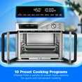 thumbnail image 3 of Midea Flexify™ French Door Toaster Oven Air Fryer Combo, 26.4 Qt, 10 Presets, Pizza Oven, Stainless Steel, 3 of 11