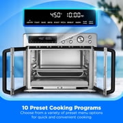 Midea Flexify™ French Door Toaster Oven Air Fryer Combo, 26.4 Qt, 10 Presets, Pizza Oven, Stainless Steel