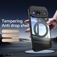 thumbnail image 2 of ELEHOLD Case for Google Pixel 9, Shockproof Anti-Scratch Full Camera Protector Case with 360° Ring Holder Stand,Black, 2 of 9