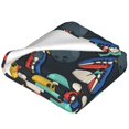 thumbnail image 2 of Bingfone Bowling Ball Print Flannel Fleece Blanket Throw Blanket for Bed,Sofa,Couch,Travel,Camping(50"x40" ), 2 of 8