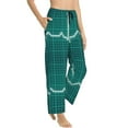 thumbnail image 2 of Balery ECG Wave print Women's Pajama Pants,Ultra Lightweight Pjs,Lounge Pant-Large, 2 of 9