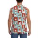 thumbnail image 4 of Balery Warm Christmas Memories Camisetas sin mangas para hombre, absorbe la humedad y protege contra el mal olor.-Small, 4 of 7