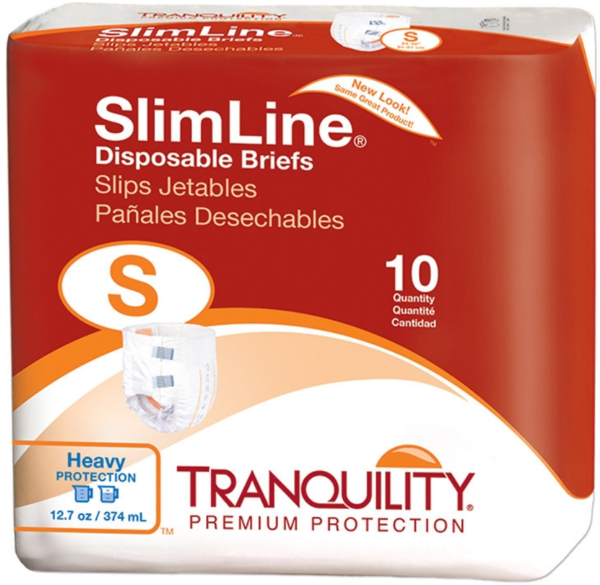 Tranquility Slimline Original Adult Disposable Brief, Small, 10 ea - (Pack of 1)