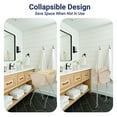thumbnail image 6 of Laundry Cart With Wheels, Collapsible with Removable Liner, Rolling Hamper Cart with Tubular Metal Frame, White Bag Included – Measures 23" x 18" x 32", 6 of 9