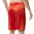 thumbnail image 5 of XFLWAM Mens Satin Shorts Sleepwear Satin Pajama Bottom Underwear Silk Shorts Elastic Waist Lounge Sleep Short Pants Red M, 5 of 5