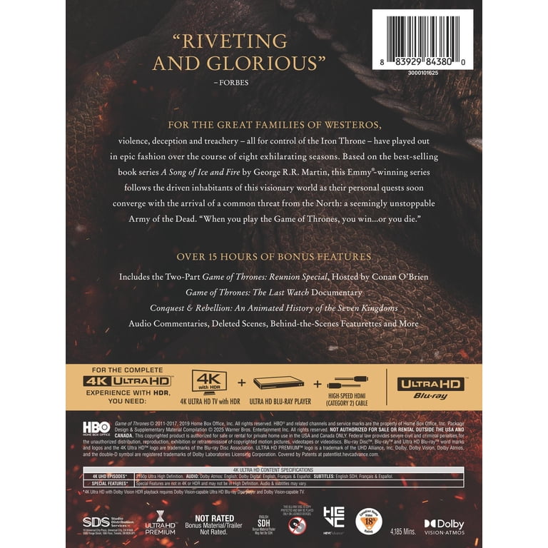 HBO, Game of Thrones, The Complete Collection, Box Set - Walmart.com