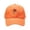 Orange, variant on Womens Beach Hat Unisex Embroidered Rose Soft Top Baseball Cap Adjustable Dad Hat Black One Size