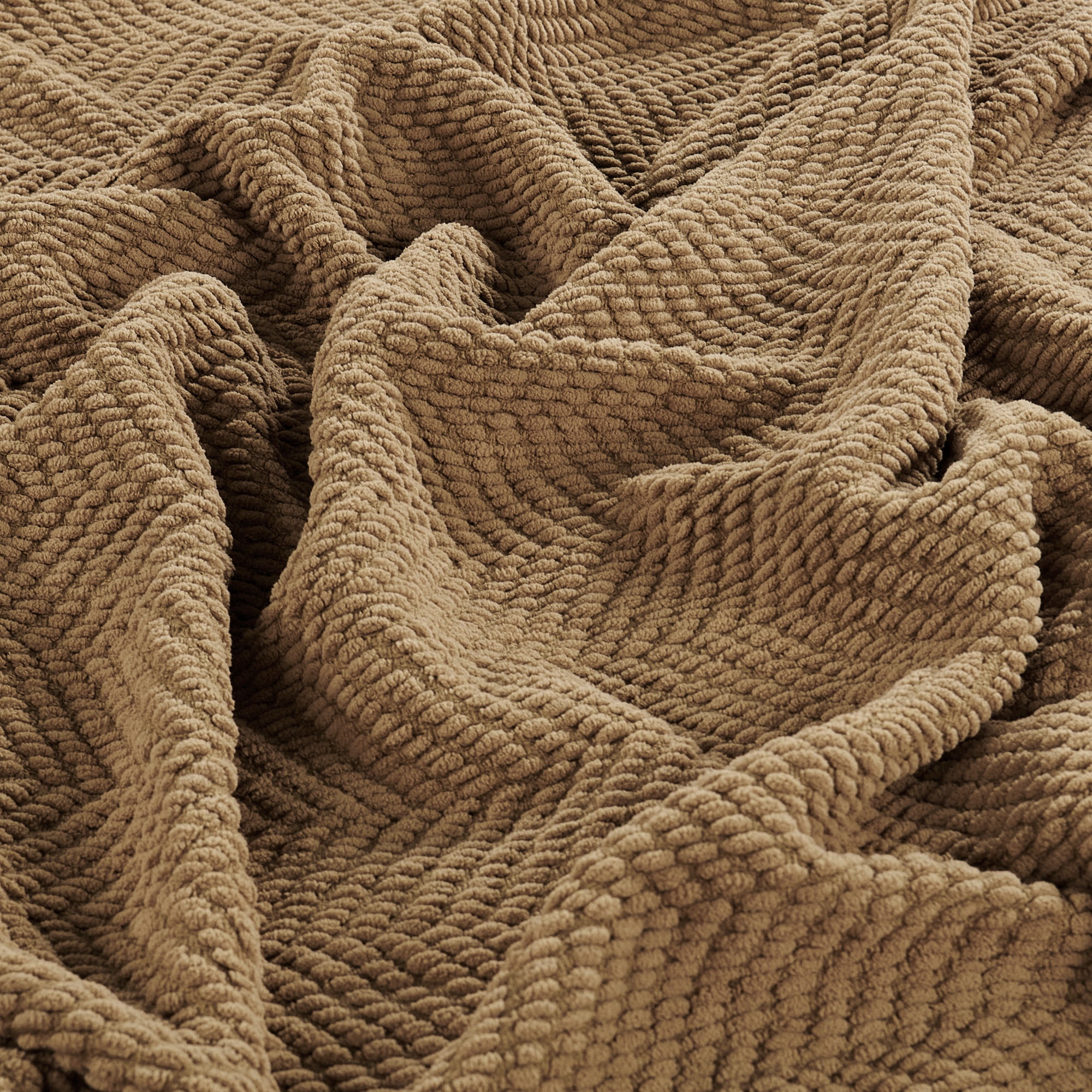 Home Soft Things Reversible Tweed Throw Blanket, Super Soft & Cozy - Amphora, 50x60"