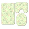 thumbnail image 1 of Juego de alfombras de baño de 3 piezas ABPHQTO Hojas de otoño sobre fondo claro, 1 of 1