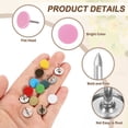 thumbnail image 3 of 150Pack Upholstery Tacks, 11mmx15mm Flat Head Thumb Tack, Pink, 3 of 7