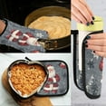 thumbnail image 5 of Yayeee Oven Mitts and Pot Holder Set of 2 Heat Resistant Kitchen Gloves Baking Hot Pad, Christmas Santa, 5 of 5