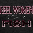 thumbnail image 3 of CafePress - Reel Women Fish Women's Dark T Shirt - Womens Football Shirt, 3 of 4