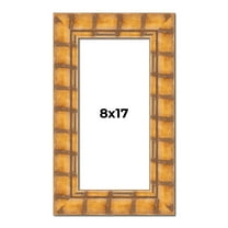 8x17 Frame Beige Real Wood Picture Frame Width 3 inches | Interior Frame Depth 0.5 inches | Natural