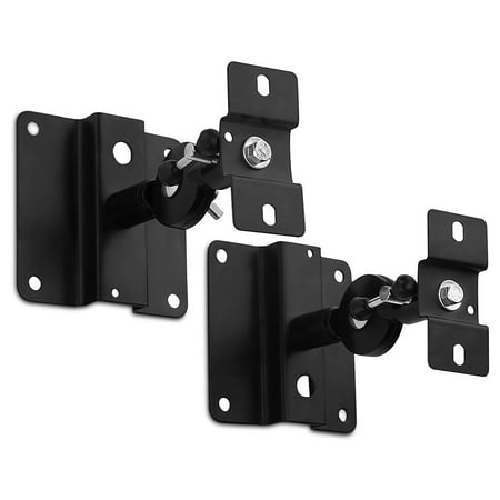 Mount-It! Low Profile Satellite Speaker Ceiling and Wall Mount Brackets, Set of 2