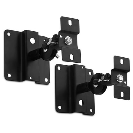 Satellite Speaker Wall - Mount-It! Low Profile Satellite Speaker Ceiling and Wall Mount Brackets, Set of 2 (MI-SB03)