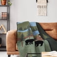 thumbnail image 5 of Donna Sharp Bear Lake Pieced Cotton Decorative Throw, 5 of 6