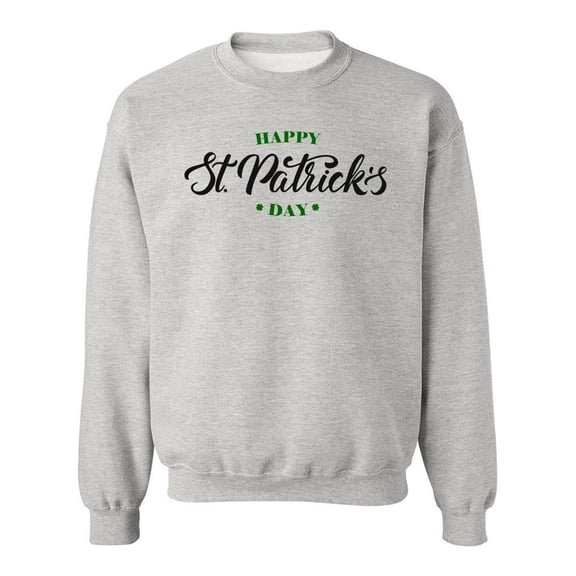 St. Patrick's Day Text Sweatshirt Men -Image by Shutterstock, Male Small