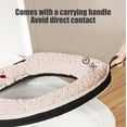 thumbnail image 5 of Thickened Toilet Seat Cushion, Sitting Toilet Cover, Warm Version, Washable, Lint Material, Zippered Style, Easy To Clean, Comfortable Cushioning, Reusable, For Household, Winter Use, 5 of 6