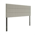 thumbnail image 2 of Home Design Etta King Upholstered Headboard with Channel Tufting and Foam Padding, Warm Gray, Easy assembly, 2 of 6