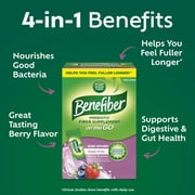 Benefiber Glp-1 Friendly Fiber Supplement, Berry Fusion, On The Go Stick Packs, 24 Count