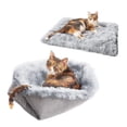thumbnail image 1 of Lit pour Chien Mode Chenil Petit Chat Animal Chiot Lit Rond Maison Coussin Doux et Chaud, 1 of 8