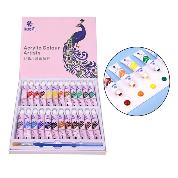 Pintura acrilica perfecl Colores vibrantes No tóxicos 24 Colores