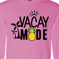 thumbnail image 4 of Inktastic Vacay Mode with Palm Trees Sun and Pineapple Long Sleeve T-Shirt, 4 of 5