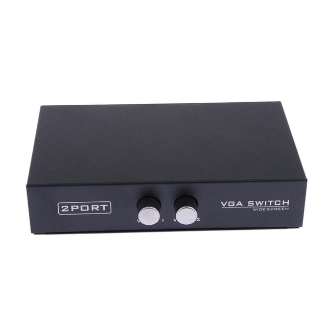 Selector Box Splitter VGA 2 en 1 Sunnimix Interruptor de VGA para Monitores Portátiles