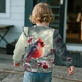 thumbnail image 5 of Xixirimido Cardinal Bird Berries Print Toddler Girls Sweatshirt Crewneck Pullover Long Sleeve Tops Blouse Graphic Sweater T-Shirt Fall Winter Clothes Ruffle Shoulder, for 1-2T, 5 of 7