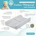 thumbnail image 3 of LA Baby [Combo Pack] Contoured Waterproof Diaper Changing Pad, 32" with Bonus Washable White Terry Cover, White, 3 of 6