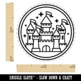 thumbnail image 2 of Magic Fairytale Castle Rubber Stamp for Scrapbooking Crafting Stamping - Mini 1/2 Inch, 2 of 7