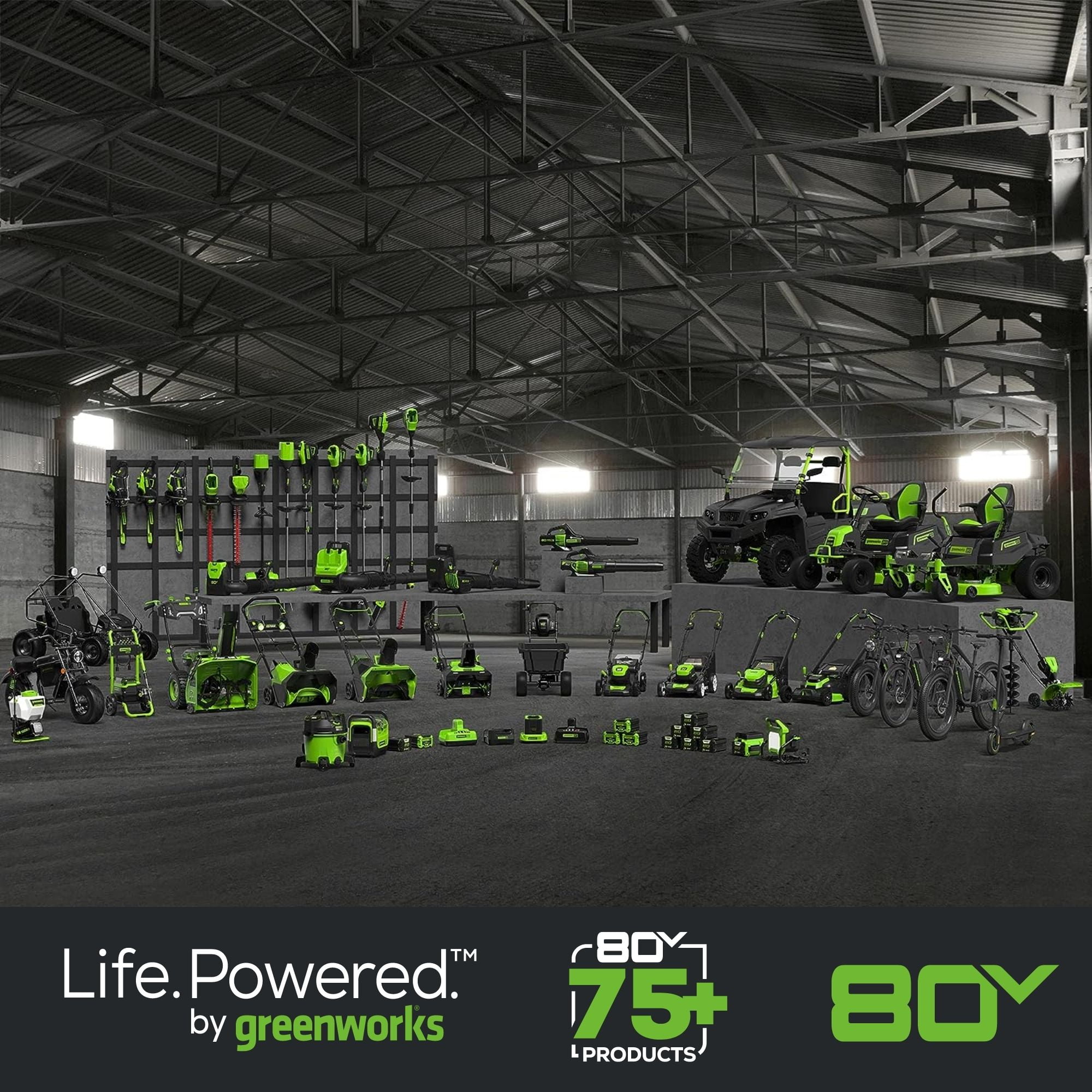 Greenworks 80V 770 CFM Handheld Cordless Leaf Blower, W/4.0Ah Battery and 60 Minute Rapid Charger