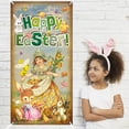 thumbnail image 2 of Easter Bunny Door Banner Spring Holiday Decoration Happy Egg Design Hanging Sign For Indoor Outdoor Party Festive Home, 2 of 6