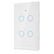 thumbnail image 4 of Interruptor WiFi Inteligente Interruptor de Pantalla Táctil WiFi de 4 Vías Círculo único para Control de Luz de Pared CA 95-250V Interruptor de Control de Aplicación Remota, 4 of 8