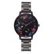 thumbnail image 1 of FanTeeDa Reloj de pulsera analógico con correa de acero inoxidable y esfera floral para mujer, 1 of 7