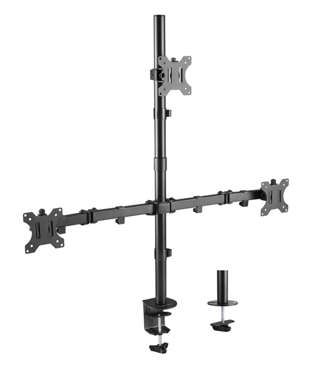 PrimeCables Triple Monitor Desk Mount Stand for 13" 32" LCD LED