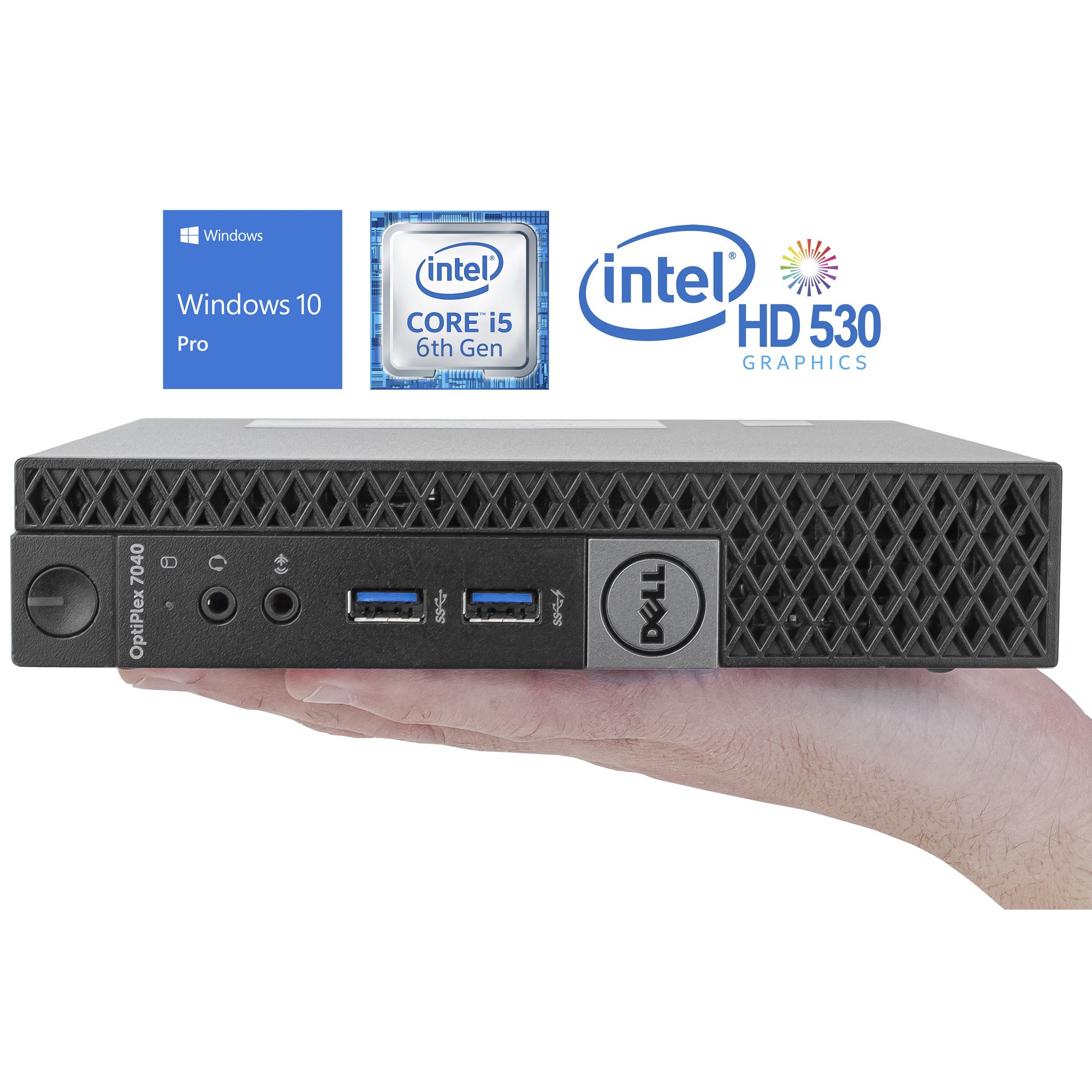 Refurbished Dell Optiplex 7040 Mini PC, Intel Core i5-6500T