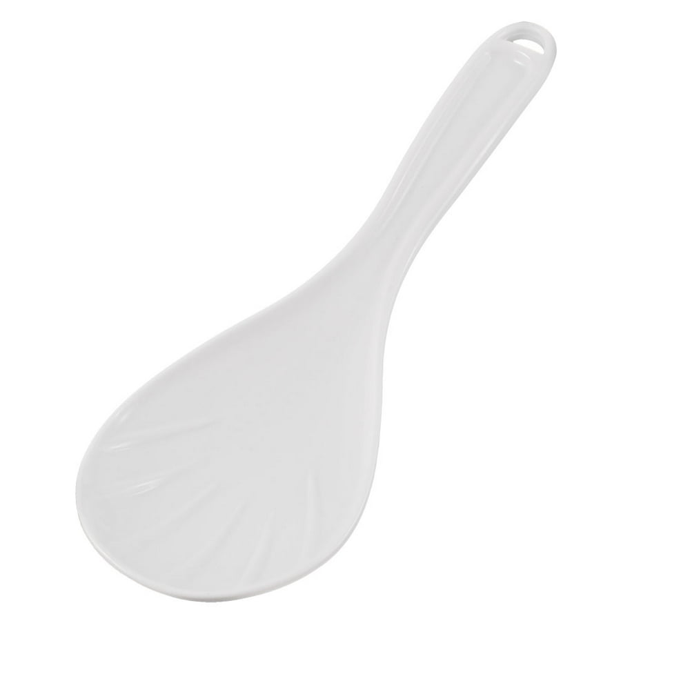 White Kitchen Reusable Plastic Rice Paddle Scoop Ladle Pair Walmart