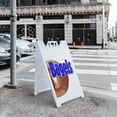 thumbnail image 5 of A-frame Sidewalk Bagels 1 24" x 36" Double Sided A-Frame Sidewalk Sign, Includes 2 Installed Vinyl Decals | Foldable Portable White Signicade Sandwich Board Signs, 5 of 5