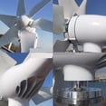 thumbnail image 3 of 1000W 48V Volt Energy Nylon Fiber Blade Horizontal Home Wind Turbines Wind Generator Power Wind mil With MPPT Controller ,Easy Installation, 3 of 5