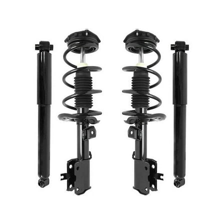 Front and Rear Suspension Strut and Shock Absorber Assembly Kit - Compatible with 2012 - 2013 Nissan Rogue AWD