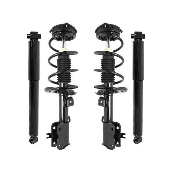 Front and Rear Suspension Strut and Shock Absorber Assembly Kit - Compatible with 2012 - 2013 Nissan Rogue AWD