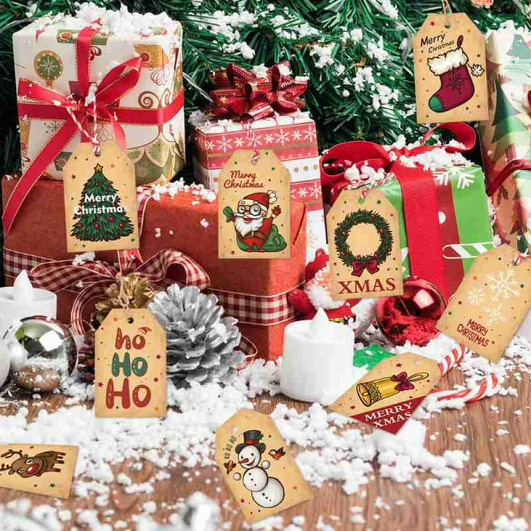 Country Kraft Merry Christmas Gift Tags Qty 25