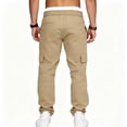 thumbnail image 5 of Mavick Pants for Men Drawstring Casual Hiking Joggers Athletic Trousers Loose Straight Sweatpants for Men, 5 of 9