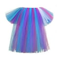 thumbnail image 4 of Godom Girls Sequin Tutu Dress 1T-8T Layered Mesh Elastic Waist Skirt Party Birthday Cake Outfit,Purple, 4 of 4