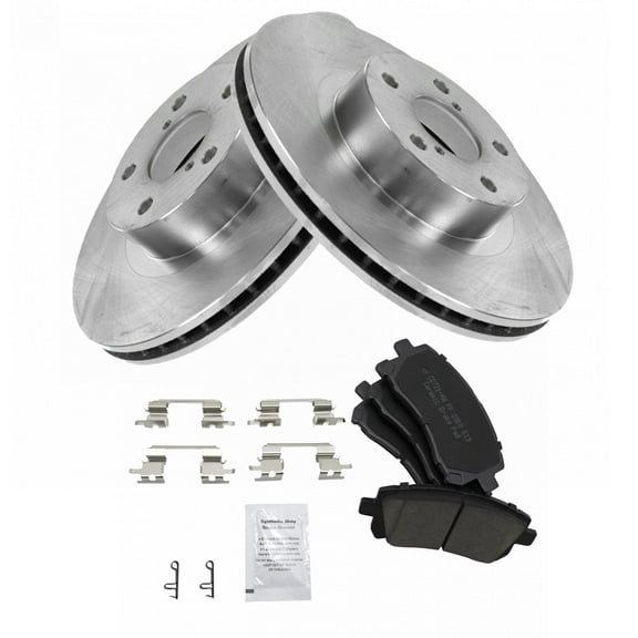 TRQ Front Brake Pad & Rotor Kit Brake Pads Brake Rotor Ceramic Fits Select 1998-2002 Subaru Forester 1998-2001 Impreza 1997-2002 Legacy 2000 Outback